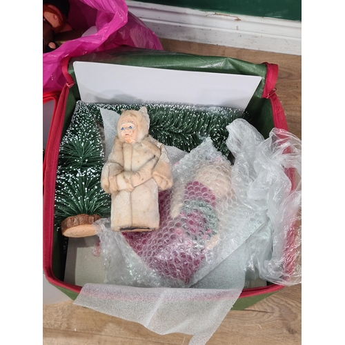 574 - Two boxes and a bag of Christmas Decorations (R5)