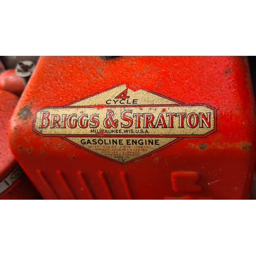 696 - A Wolseley Merry Tiller with Briggs and Stratton Engine and with some accessories