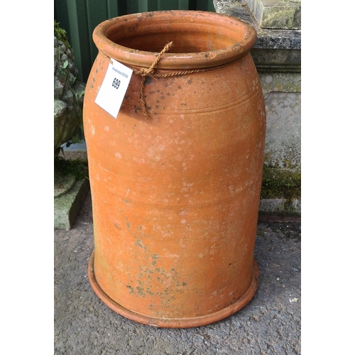 699 - A terracotta  Rhubarb Forcer, 23in H