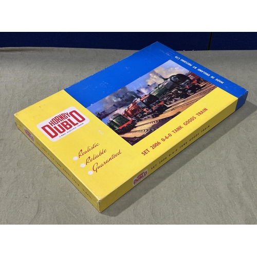 1017 - A boxed Hornby Dublo 2006 0-6-0 Goods Set, outstanding example, early version with metal couplings, ... 