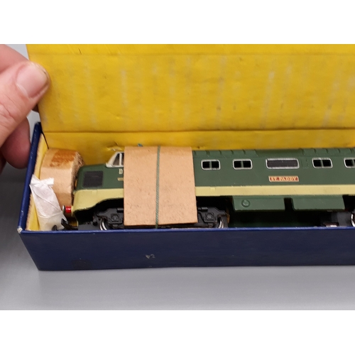 1071 - A boxed Hornby Dublo 3234 'St Paddy', superb example, unused and still strung, box is Ex plus-Nr per... 