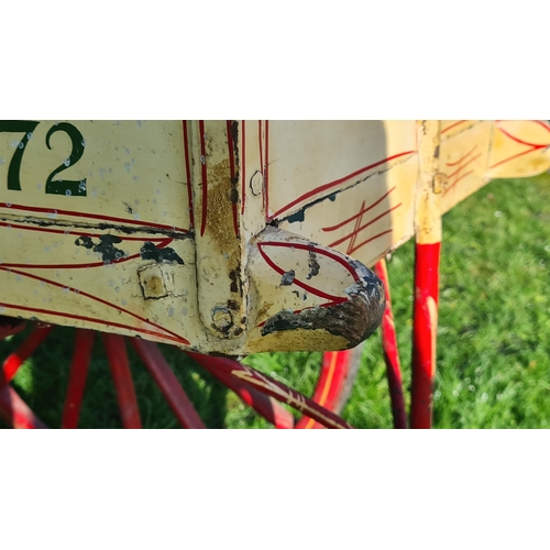 17 - An early 20th Century two wheeled Dairy Hand Cart with oval painted signs, inscribed 