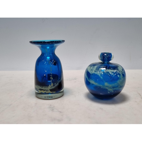 324 - A Mdina blue glass Vase, 4