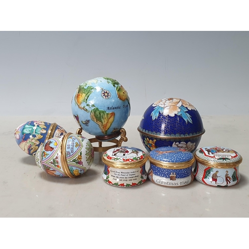 342 - A Halcyon Days enamel Globe 2000 number 179 