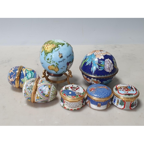 342 - A Halcyon Days enamel Globe 2000 number 179 