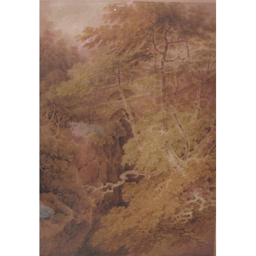 678 - PAUL SANDBY MUNN. The Devil's Bridge, signed and dated 1801, watercolour 19 x 12 1/2 in; faded a/f