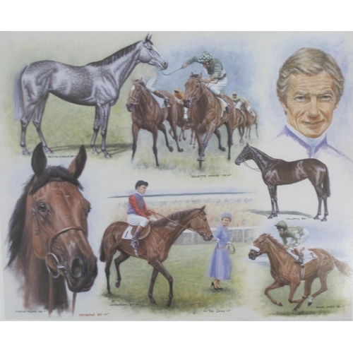 688 - PETER DEIGHAN. Lester Piggot's : Derby Winners; St.Leger Winners; Oaks Winners; 1000 and 2000 Guinea... 