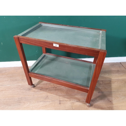 774 - A mid-Century two tier Tea Trolley, (R9)