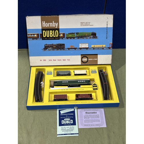 1014 - A boxed Hornby Dublo 2033 Co-Bo diesel Goods Set, contents M, have been lightly run, this is the ver... 