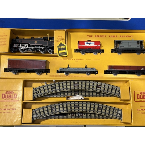 1020 - A boxed Hornby Dublo EDG19 2-6-4 Goods Set, superb condition throughout in as new condition with no ... 