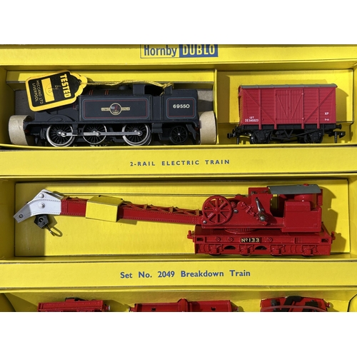 1036 - A boxed Hornby Dublo 2049 Breakdown Train Set, all items unused in mint condition. Box Ex, some scuf... 