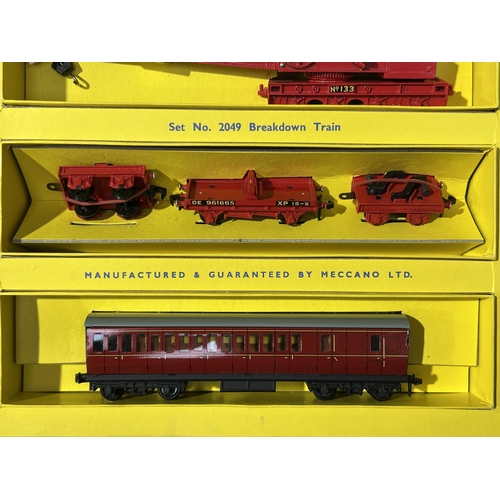 1036 - A boxed Hornby Dublo 2049 Breakdown Train Set, all items unused in mint condition. Box Ex, some scuf... 