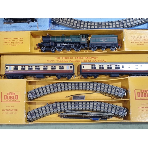 1163 - A boxed Hornby Dublo EDG17 Tank Goods Set, contents G, box VP, a boxed EDG18 2-6-4T Goods Set, conte... 