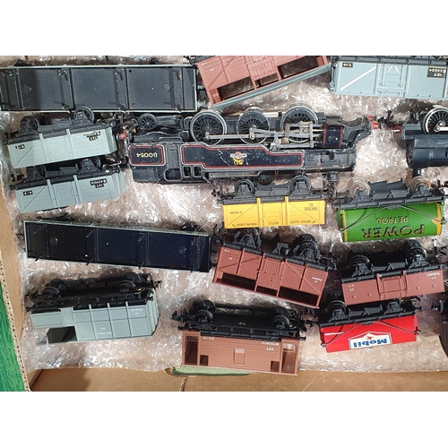 1179 - Over twenty five Hornby Dublo Wagons including Caustic Liquor, Aluminium Cables, etc. a 3 rail 2-6-4... 