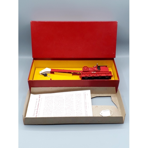 1199 - A boxed Hornby Dublo 4620 Breakdown Crane in plain red box, Nr M, box Nr M, complete with insert and... 