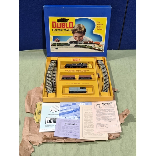 1206 - A boxed Hornby Dublo G16 0-6-2T Goods Set, superb example showing little sign of use with original b... 