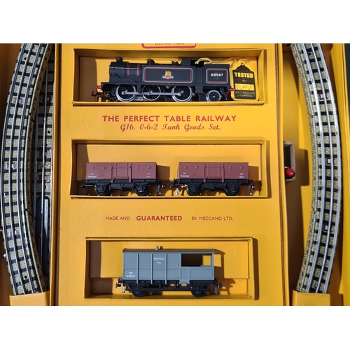 1206 - A boxed Hornby Dublo G16 0-6-2T Goods Set, superb example showing little sign of use with original b... 