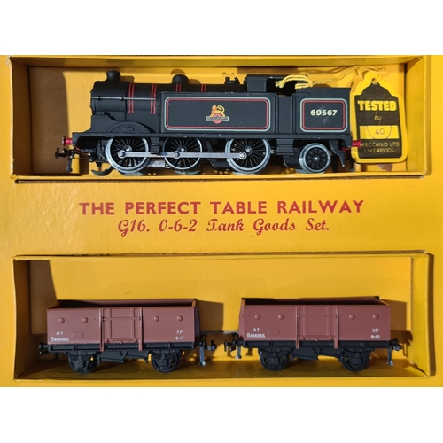 1206 - A boxed Hornby Dublo G16 0-6-2T Goods Set, superb example showing little sign of use with original b... 