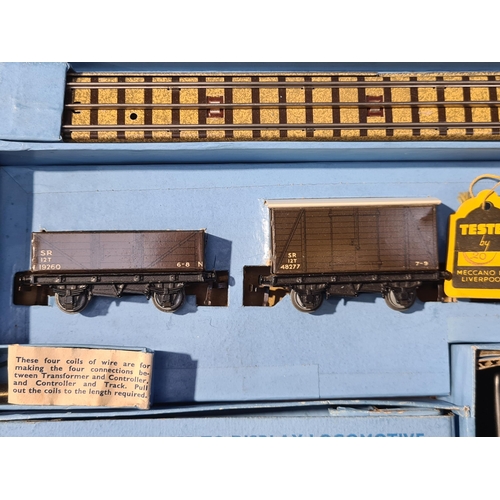 1208 - A boxed Hornby Dublo EDG7 S.R. 0-6-2T Goods Set, Nr M-M, showing little signs of use. Box base Ex wi... 