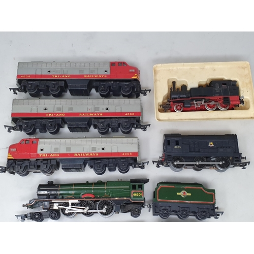 1218 - An unboxed Hornby Dublo 2230 Bo-Bo diesel Locomotive, an unboxed Triang 'The Princess Royal', an unb... 