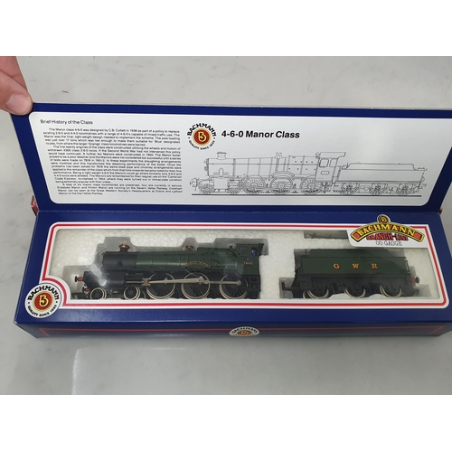 1224 - A boxed Bachmann 00 gauge 'Bradley Manor' Locomotive, a boxed Hornby 2721 Class 0-6-0 Pannier Tank a... 