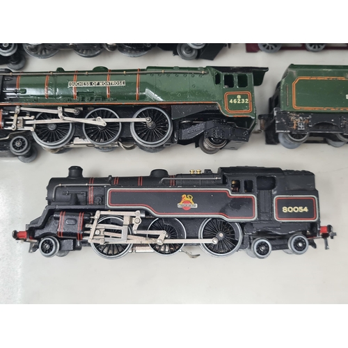 1232 - Three unboxed Hornby Dublo 3-rail Locomotives including 'Duchess of Montrose' in gloss livery, 'Duch... 