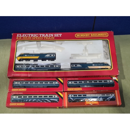 1248 - A Hornby 00 gauge Intercity 125 DMU and four boxed Hornby Intercity Coaches including two R439 2nd C... 