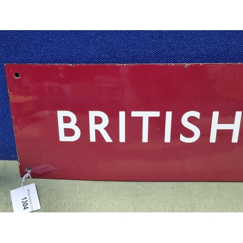 1304 - A 'British Railways' enamel Station Sign 2ft 1in W x 6in H