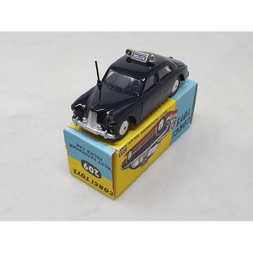 1516 - A boxed Corgi Toys No.209 Riley Police Car, Nr M-M, box Ex plus