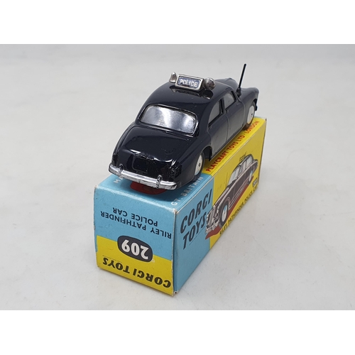 1516 - A boxed Corgi Toys No.209 Riley Police Car, Nr M-M, box Ex plus