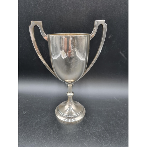 103 - A George V silver two handled Trophy, Birmingham 1931, 210gms