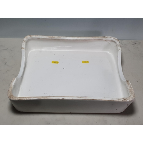 12 - A 'Dairy Supply Co.' ceramic Butter Slab 1ft 1in W x 3in H (R1)