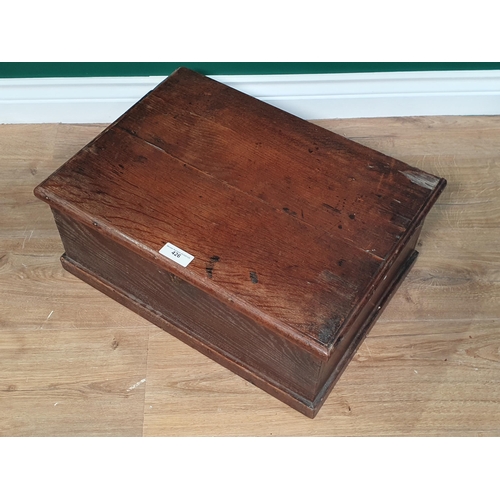 426 - An 18th Century oak Box 1ft 7in W x 8in H (R3)