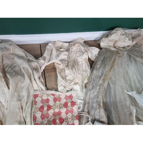 512 - A box of Costume including Wedding Dress and Bodice (R3)