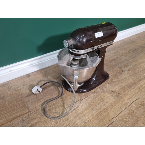 513 - A Kitchenaid Artisan Food Mixer, passed PAT, (R3)