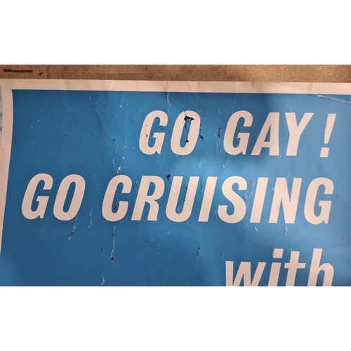 55 - A Travel Poster: Go Gay! Go Cruising with P & O, 40 x 25in (Cab)