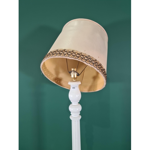 693 - A white painted Standard Lamp, 5ft 3