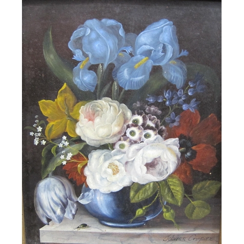 304 - JOHANN CREPAZ. Still Lifes, signed, oil on panel, 9 x 7 1/2 in, (Provenance: with E.Stacy-Marks) ;, ... 