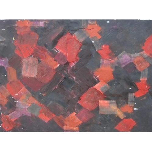 318 - ENGLISH SCHOOL CIRCA 1980. Abstract , signed 'Allan', oil on canvas, unframed, 30 x 40 in (R5)