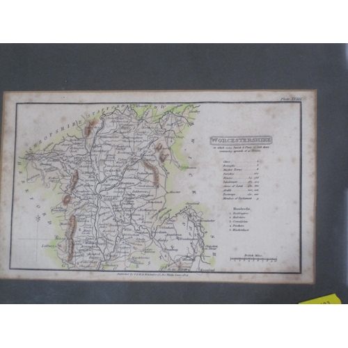 365 - An engraved map of the County of Gloucestershire, c. 1833, published by J.Duncan, Paternoster Row; a... 