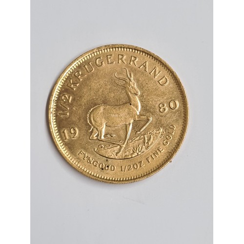 151 - South Africa Gold 1/2 Krugerrand 1980