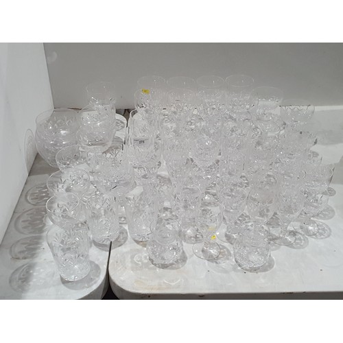 275 - A quantity of Stuart Crystal Glass including Tumblers, Wines, Sherries, etc, (R4)