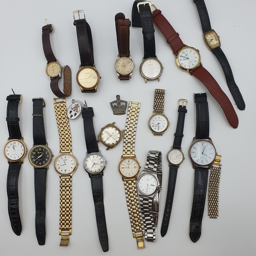 154 - A collection of mostly quartz Wristwatches