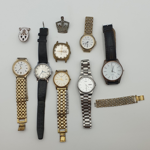 154 - A collection of mostly quartz Wristwatches