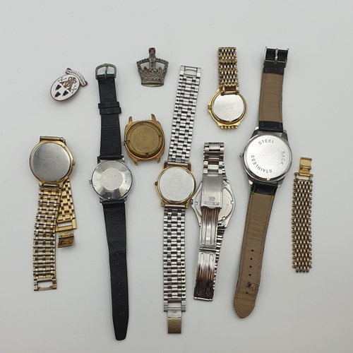 154 - A collection of mostly quartz Wristwatches