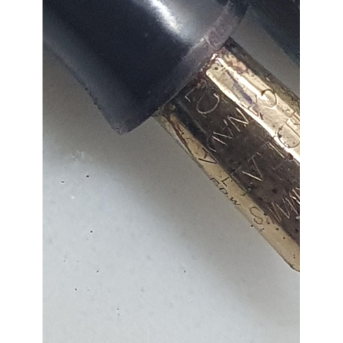 144 - A George V 9ctgold mounted Waterman 