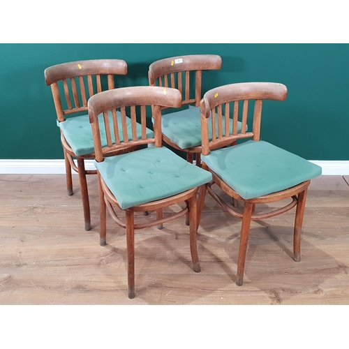 15 - Four Continental bentwood type Cafe Chairs (R3)