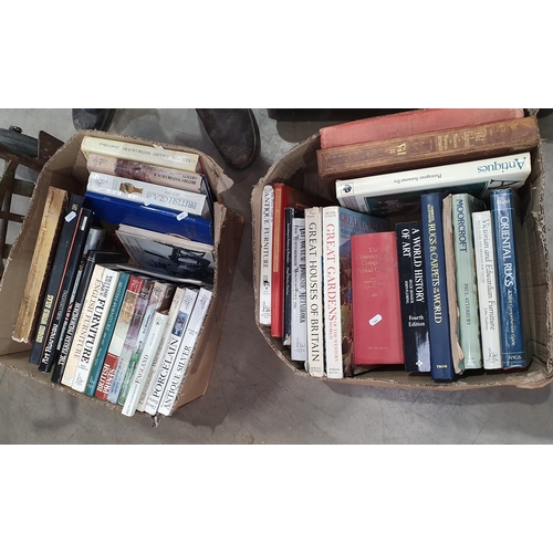 566 - Two Boxes of Art and Antique Reference Books (R5)