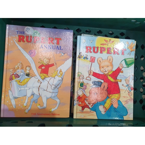 64 - A large quantity of Rupert Annuals, etc, most in fine condition