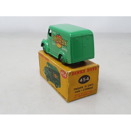 1442 - A boxed Dinky Toys No.454 Trojan 'Cydrax' Van, Nr M, box VG